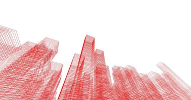 soyut mimari duvar kağıdı tasarımı, dijital konsept arkaplan