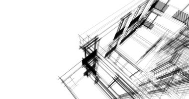 soyut mimari duvar kağıdı tasarımı, dijital konsept arkaplan