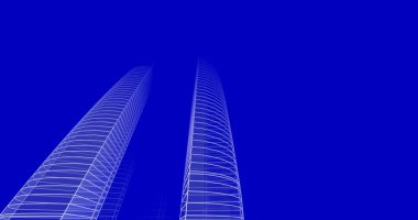 soyut mimari duvar kağıdı tasarımı, dijital konsept arkaplan