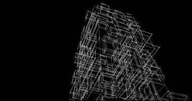 soyut mimari duvar kağıdı tasarımı, dijital konsept arkaplan