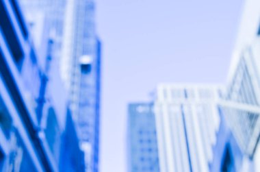 Bulanık şehir. Renkli soyut arkaplan