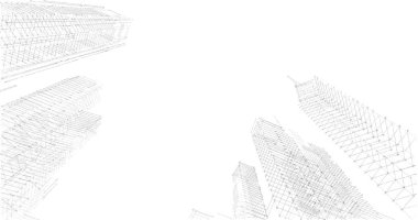 soyut mimari duvar kağıdı tasarımı, dijital konsept arkaplan