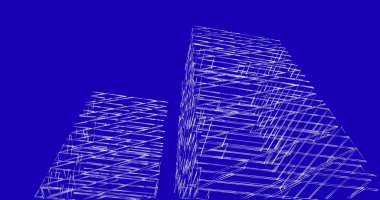 soyut mimari duvar kağıdı tasarımı, dijital konsept arkaplan
