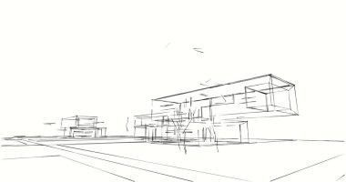 soyut mimari duvar kağıdı tasarımı, dijital konsept arkaplan