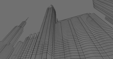 soyut mimari duvar kağıdı tasarımı, dijital konsept arkaplan