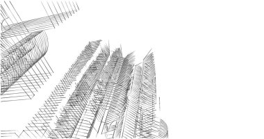 soyut mimari duvar kağıdı tasarımı, dijital konsept arkaplan