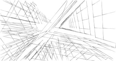 soyut mimari duvar kağıdı tasarımı, dijital konsept arkaplan