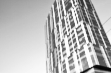 Bulanık şehir. Soyut arkaplan