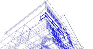 soyut mimari duvar kağıdı tasarımı, dijital konsept arkaplan