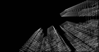 soyut mimari duvar kağıdı tasarımı, dijital konsept arkaplan