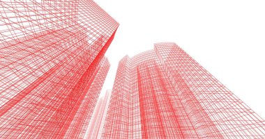 soyut mimari duvar kağıdı tasarımı, dijital konsept arkaplan