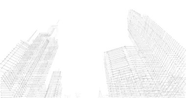 soyut mimari duvar kağıdı tasarımı, dijital konsept arkaplan