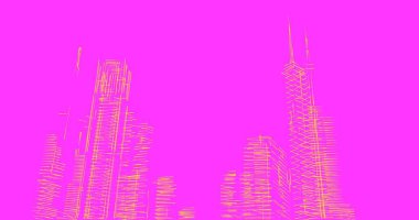 soyut mimari duvar kağıdı tasarımı, dijital konsept arkaplan