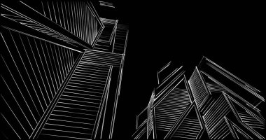 minimal geometrik şekiller, mimari çizgiler