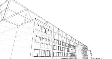 soyut mimari duvar kağıdı tasarımı, dijital konsept arkaplan