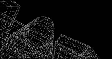 soyut mimari duvar kağıdı tasarımı, dijital konsept arkaplan