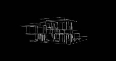 minimal geometrik şekiller, mimari çizgiler