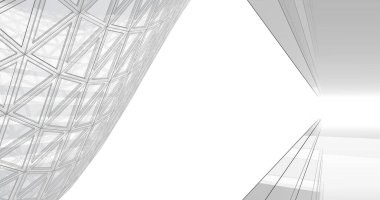 soyut mimari duvar kağıdı tasarımı, dijital konsept arkaplan