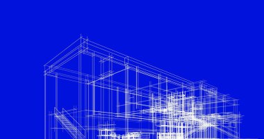 soyut mimari duvar kağıdı tasarımı, dijital konsept arkaplan