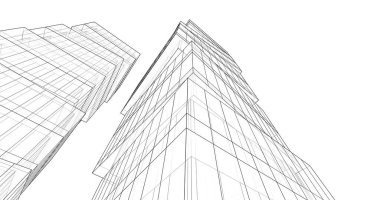 soyut mimari duvar kağıdı tasarımı, dijital konsept arkaplan