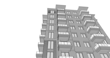 soyut mimari duvar kağıdı tasarımı, dijital konsept arkaplan