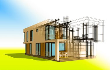 minimal geometrik şekiller, mimari çizgiler