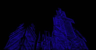 minimal geometrik şekiller, mimari çizgiler