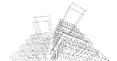 soyut mimari duvar kağıdı tasarımı, dijital konsept arkaplan