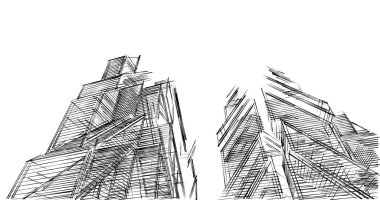 minimal geometrik şekiller, mimari çizgiler