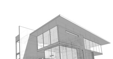 minimal geometrik mimari binalar tasarımı