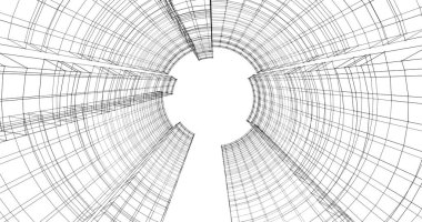 soyut mimari duvar kağıdı tasarımı, dijital konsept arkaplan