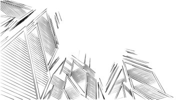 eskiz sanatı, geometrik mimari binalar tasarımı