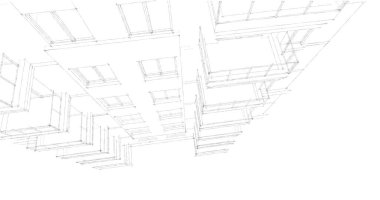 soyut mimari duvar kağıdı tasarımı, dijital konsept arkaplan