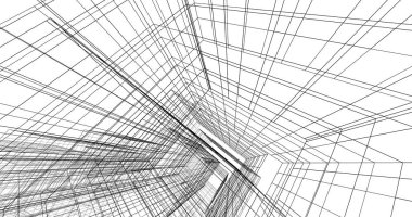 soyut mimari duvar kağıdı tasarımı, dijital konsept arkaplan