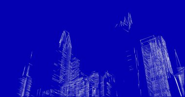 soyut mimari duvar kağıdı tasarımı, dijital konsept arkaplan