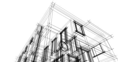 Geometrik mimari binalar tasarımı