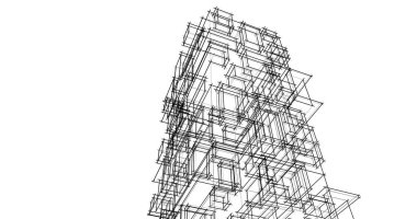 soyut mimari duvar kağıdı tasarımı, dijital konsept arkaplan