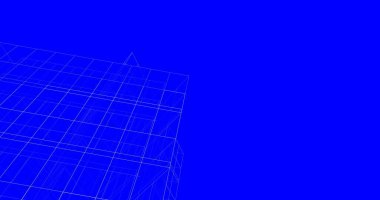 Mimari sanat konseptinde soyut çizgiler, minimum geometrik şekiller. 