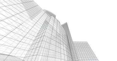 soyut mimari duvar kağıdı tasarımı, dijital konsept arkaplan