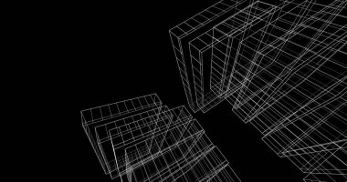 soyut mimari duvar kağıdı tasarımı, dijital konsept arkaplan