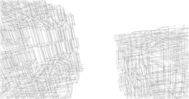 soyut mimari duvar kağıdı tasarımı, dijital konsept arkaplan