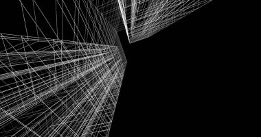 soyut mimari duvar kağıdı tasarımı, dijital konsept arkaplan