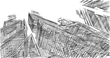 minimal geometrik şekiller, mimari çizgiler