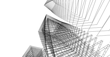 soyut mimari duvar kağıdı tasarımı, dijital konsept arkaplan