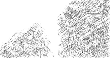 soyut mimari duvar kağıdı tasarımı, dijital konsept arkaplan