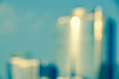 Bulanık şehir. Renkli soyut arkaplan