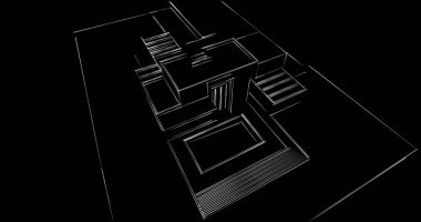 soyut mimari duvar kağıdı tasarımı, dijital konsept arkaplan