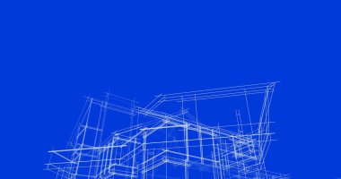 soyut mimari duvar kağıdı tasarımı, dijital konsept arkaplan