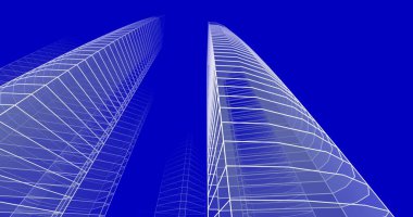 soyut mimari duvar kağıdı tasarımı, dijital konsept arkaplan