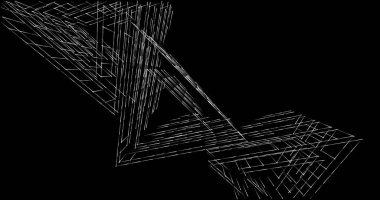 soyut mimari duvar kağıdı tasarımı, dijital konsept arkaplan